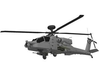 Boeing AH-64 Apache 3D Model