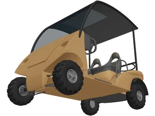 Golf Cart 3D Model