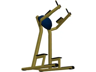 Leg Raise Machine 3D Model