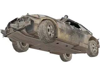 Zombie Car 3D Model