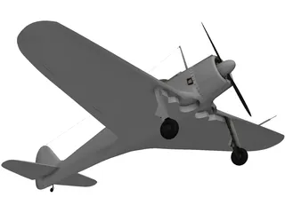 Nakajima Ki-43 Hayabusa 3D Model