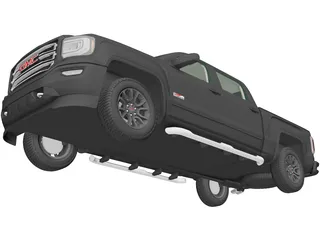 GMC Sierra 1500 CrewCab ShortBox AllTerrain (2017) 3D Model