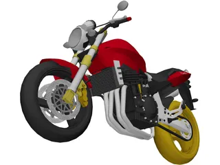 Honda Hornet CBF600 3D Model