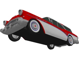 Buick Century Caballero Wagon (1957) 3D Model