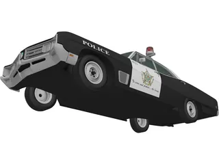 Buick Wildcat Police (1968) 3D Model