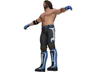 Aj Styles Fighter 3D Model