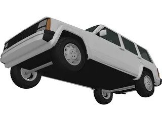 Jeep Cherokee XJ (2000) 3D Model