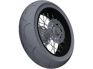 Wheel 5,0x17 3D Model