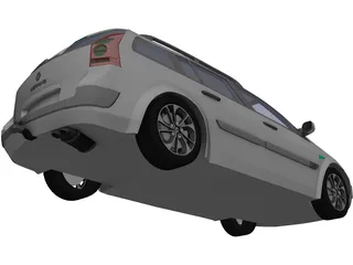 Renault Megane II (2009) 3D Model