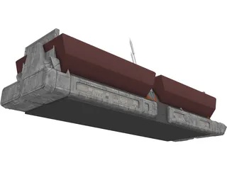 Freight Train 3D Model
