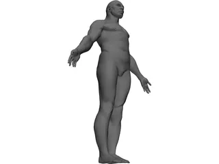 Male Human Figure 3D Model