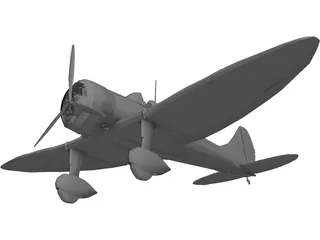 Mitsubishi A5M Claude 3D Model