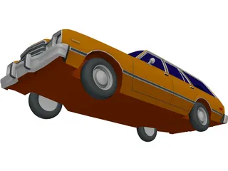 Plymouth Volare Wagon (1977) 3D Model