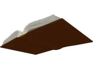 Open Book 3D Model