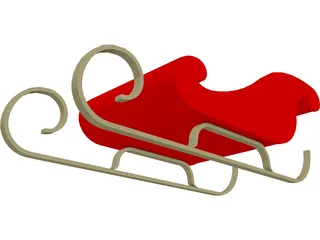 Christmas Sledge 3D Model