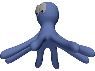 Cartoon Octopus 3D Model