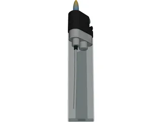 Plastic Lighter 3D Model