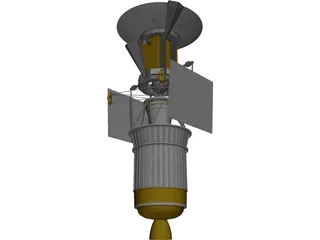 Magellan Probe with Booster 3D Model