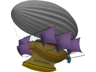 Flying Dutchman 3D Model