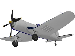 F4U Corsair 3D Model