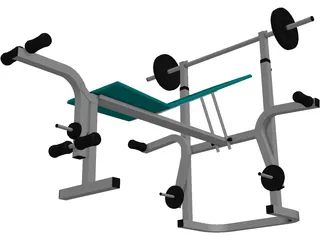 Bench Press 3D Model