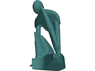 Abstract Moods Sculpture 3D Model