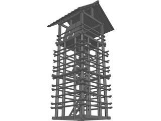 Lookout Seirou Tower 3D Model