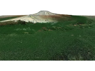 Kilimanjaro Volcano 3D Model
