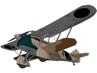 Fiat CR.32 3D Model