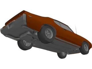 Pontiac GTO (1969) 3D Model
