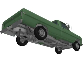 Ford F100 (1970) 3D Model