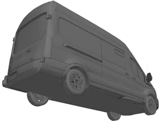 Ford Transit Hightop (2018) 3D Model