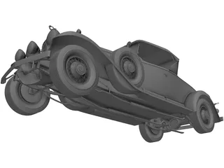 Cadillac V16 Roadster (1930) 3D Model