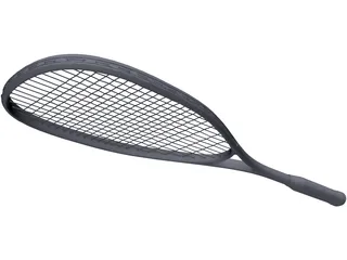 Squash Racket Dunlop 3D Model