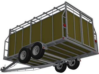 Stock Trailer 3D Model