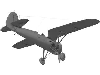 PZL P11 3D Model