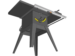 Table Saw 3D Model