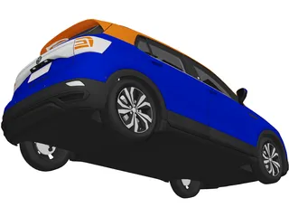 Volkswagen T-Cross (2019) 3D Model