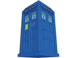 British Police Call Box 3D Model