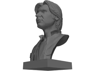 Han Solo Bust 3D Model