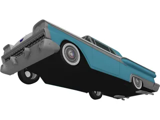 Ford Galaxie 500 (1958) 3D Model