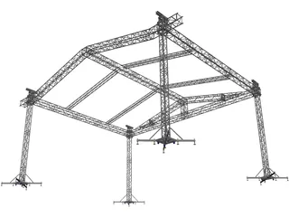 Eurotruss ST Groundsuport 3D Model