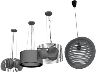Ceiling Light Collection 3D Model