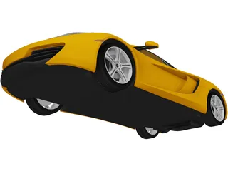 McLaren MP4-12C (2011) 3D Model