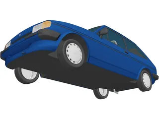 Ford Fiesta (1983) 3D Model