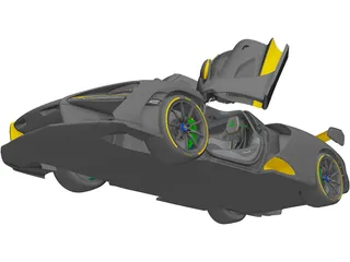 McLaren Senna (2019) 3D Model