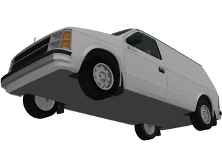 Dodge Mini Ram Van (1984) 3D Model