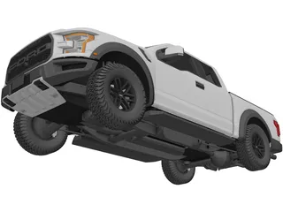 Ford F-150 Raptor (2017) 3D Model