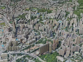 Hong Kong City, China (2019) 3D Model