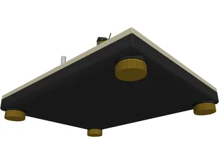 Technics SL-1200MK2 Turntable 3D Model